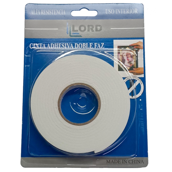 Cinta Doble Contacto LORD 12mm X 3mts