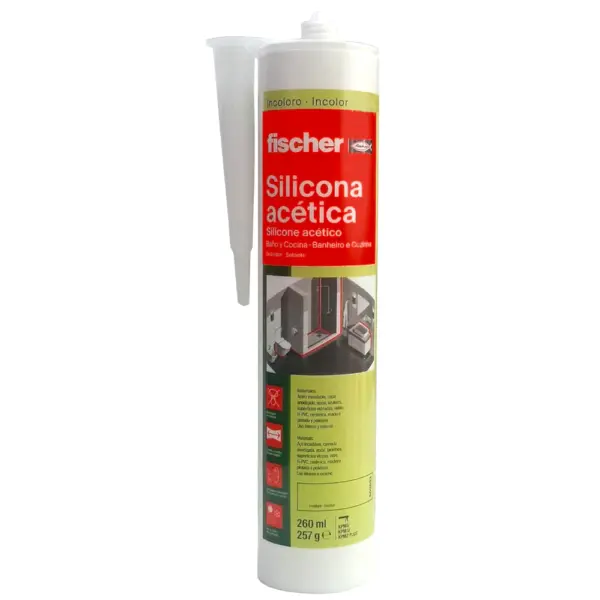 Silicona Acetica DMS FISCHER Transparente