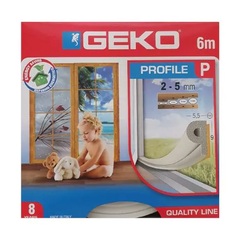 Burlete Tipo P 6mts Marron GEKO