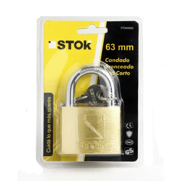 Candado Bronceado 63mm STOK