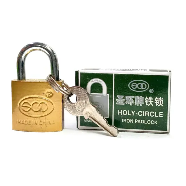 Candado Bronceado 25mm HOLY CIRCLE