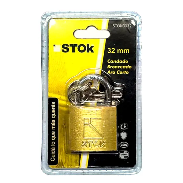 Candado Bronceado 32mm STOK