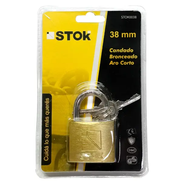 Candado Bronceado 38mm STOK