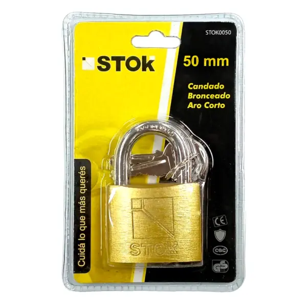 Candado Bronceado 50mm STOK