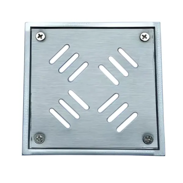 Reja Para Piso 12 X 12Cm Acero Inoxidable CASAL