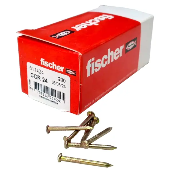 Clavo Cabeza Redonda FISCHER CCR24 X 200 Unidades