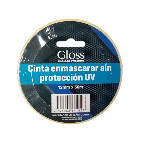 Cinta De Enmascarar 12mm X 50Mts GLOSS