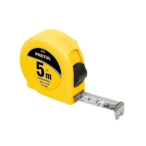 Cinta Metrica 5Mts Fleje De Acero 16mm PRETUL