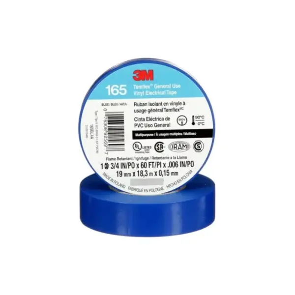 Cinta Aisladora 3M Temflex 19 x 9mm Azul