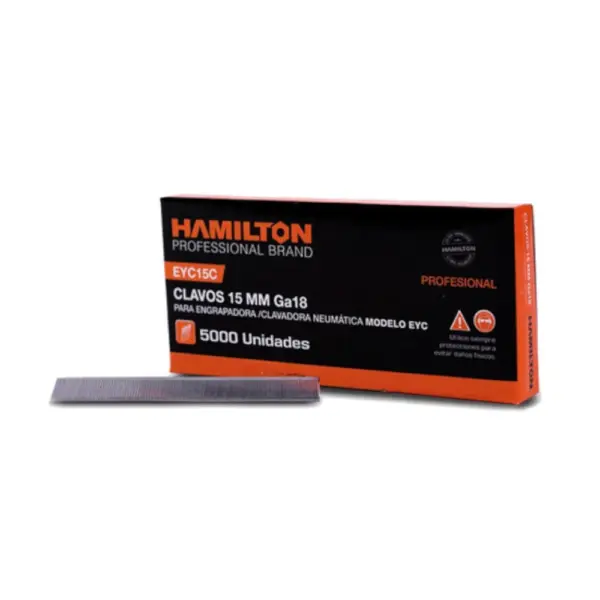 Clavos Para Engrampadora Neumatica HAMILTON 2 X 15mm 5000 Unidades