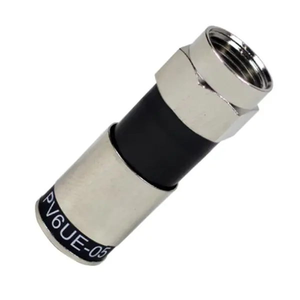 Ficha Conector RG6 Compresion Crimpear