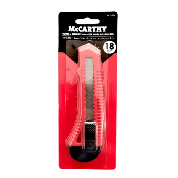 Cutter Plastico MC CARTHY Con Hojas De Repuesto