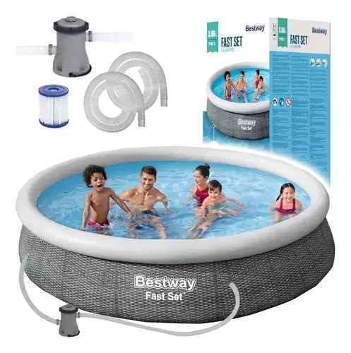 Pileta Inflable Rapido Armado 5377 Lts 366X76 con Bomba