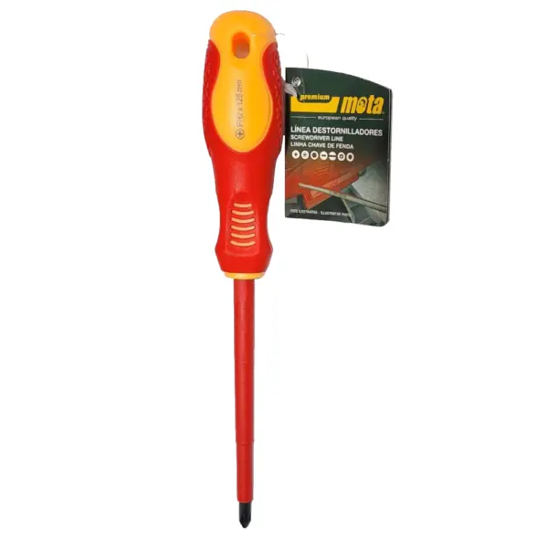 Destornillador Aislado Phillips PH1 X 100mm MOTA