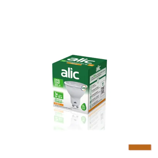 Dicroica Eco Led ALIC 7W Gu10 38° Luz Calida