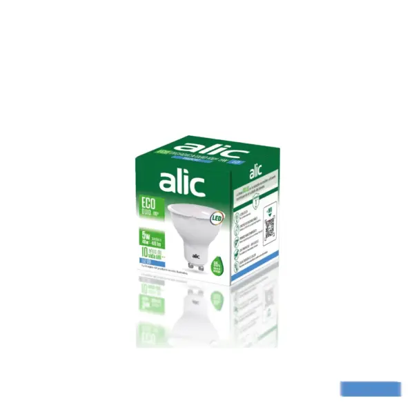 Dicroica Eco Led ALIC 5W Gu10 105° Luz Fria