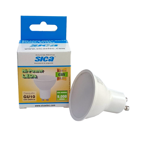 Dicroica 6W Luz Cálida SICA