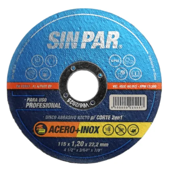 Disco De Corte SINPAR 115 X 1.6mm
