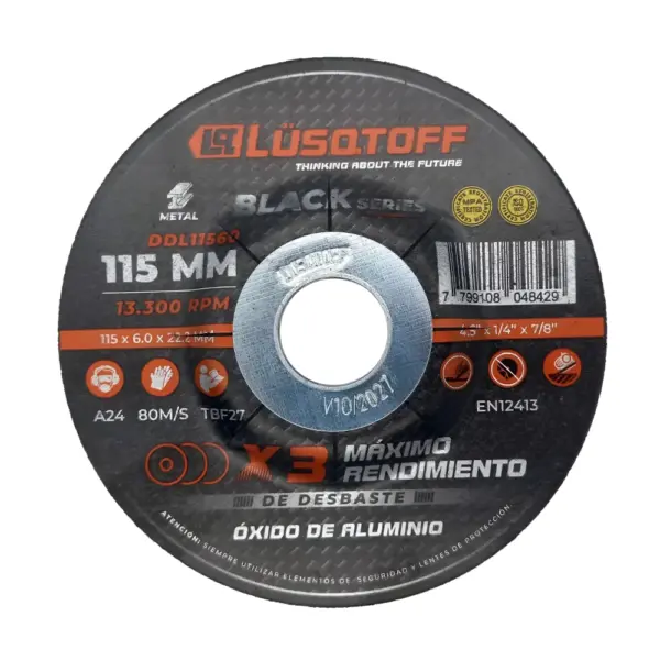 Disco De Desbaste Lusqtoff 115 X 60mm