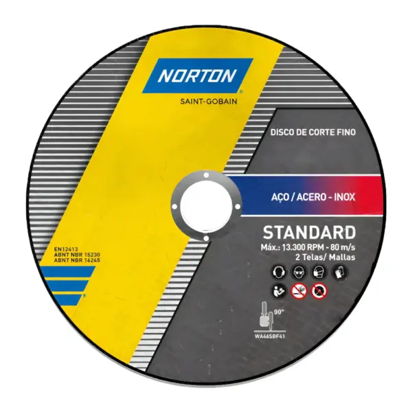 Disco De Corte 115 X 1mm Norton Estandar