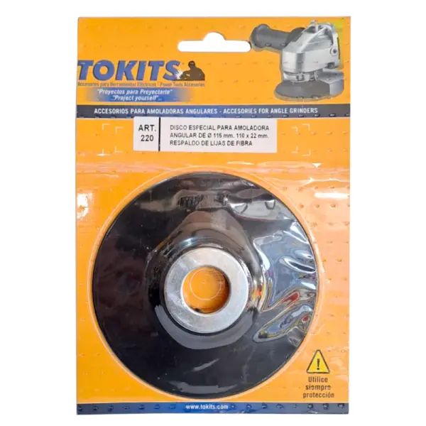 Disco Respaldo De Lija 115mm TOKITS