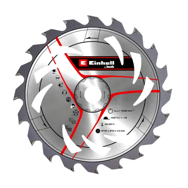 Disco Sierra 150 X 16mm KWB 20 Dientes