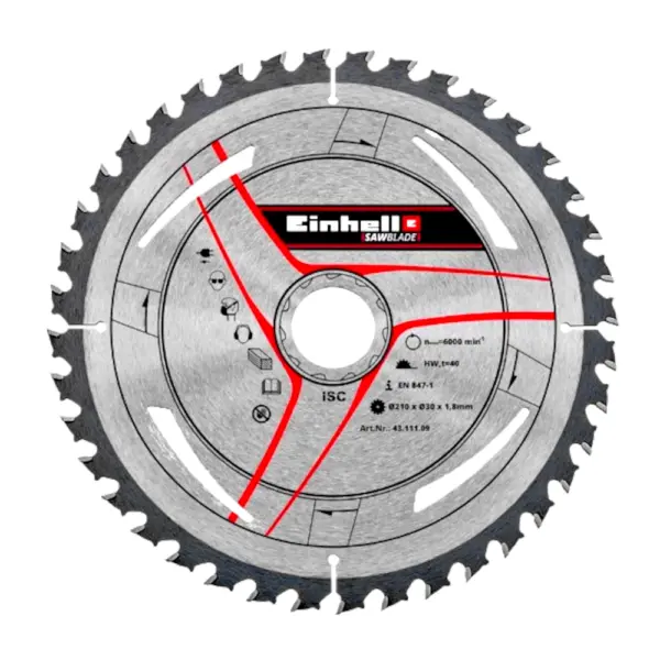 Disco Sierra Ingleteadora EINHELL 210 X 30 X 2.5 64 Dientes