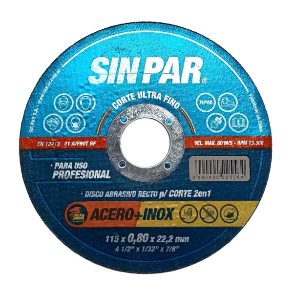 Disco De Corte SINPAR 115 X 0.8mm