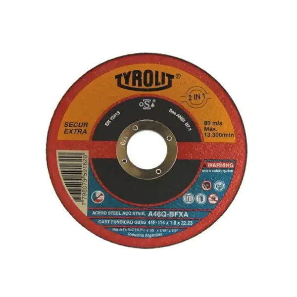Disco De Corte 115 X 1mm TYROLIT