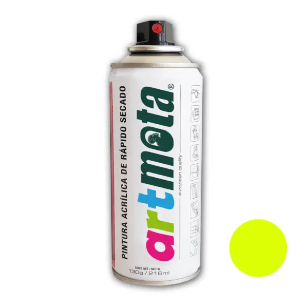 Aerosol ARTMOTA Amarillo Fluo 216Ml LA60