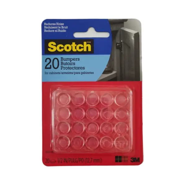 Bumpers De Goma 12.7mm Transparente 3M 20U