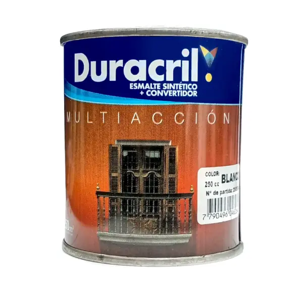 Esmalte Sintetico Multiaccion DURACRIL Blanco Mate 250cc