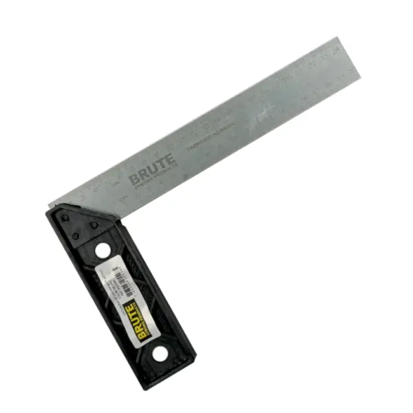 Escuadra 20Cm Con Mango Plastico BRUTE