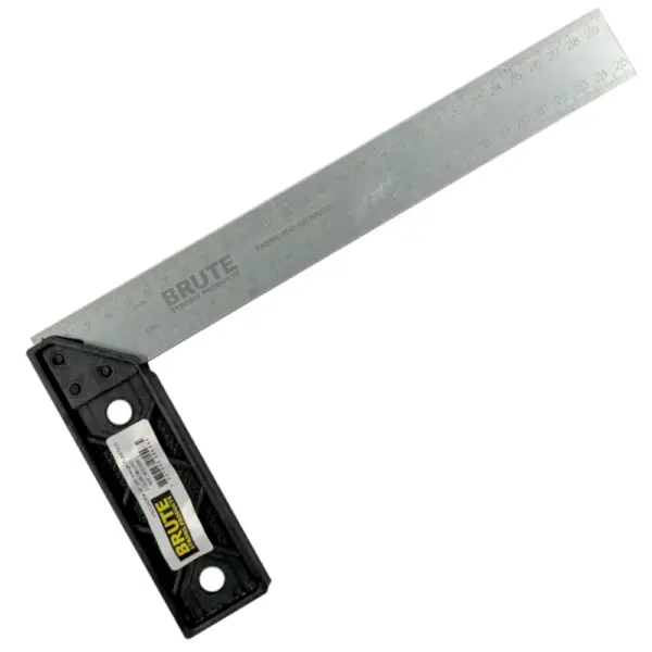Escuadra 25Cm Con Mango Plastico BRUTE