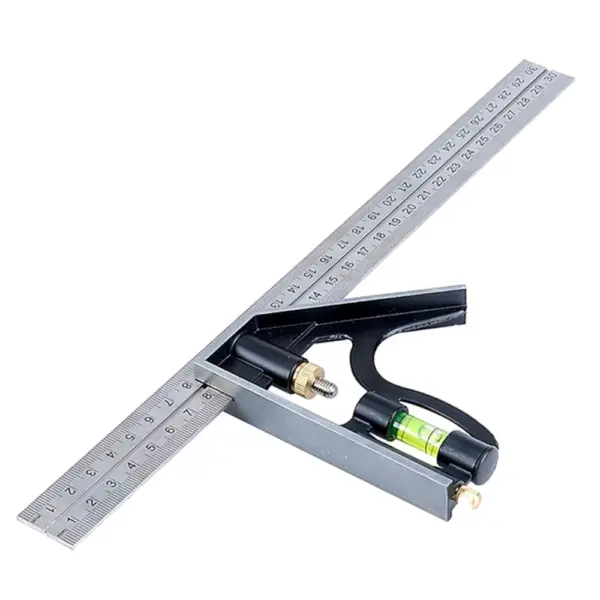 Escuadra Carpintero Combinada Con Nivel 30Cm