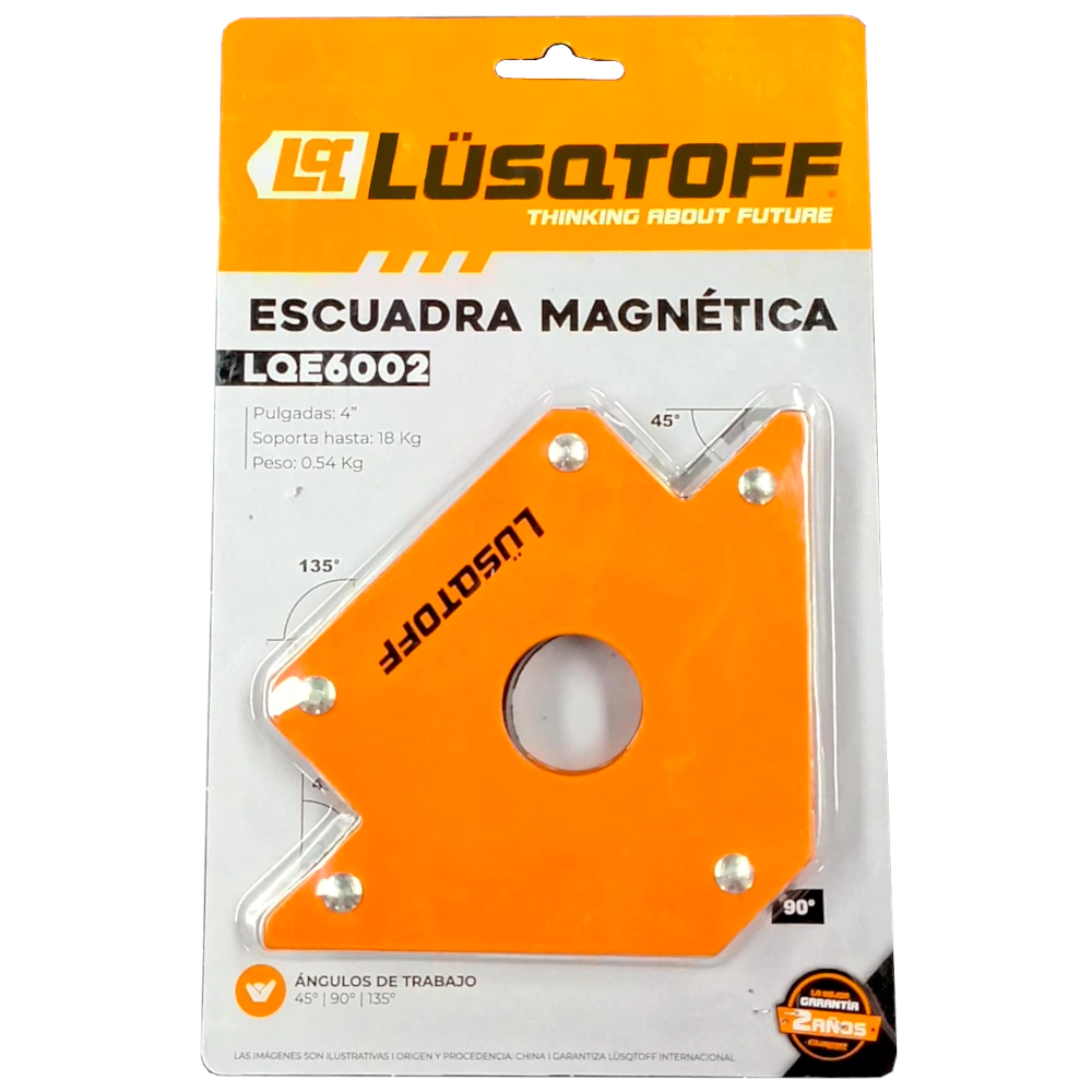 Escuadra Magnetica Lusqtoff 4" 18Kg