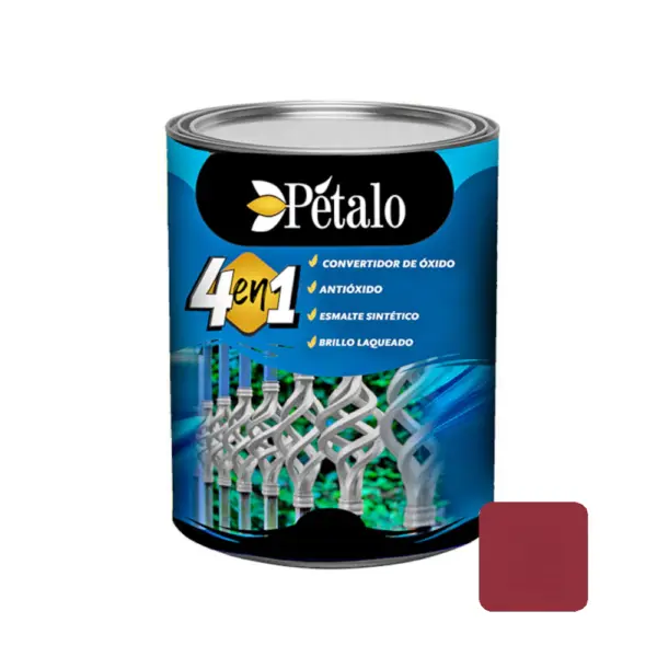 Esmalte Sintetico Petalo 4 En 1 Rojo 1Lt