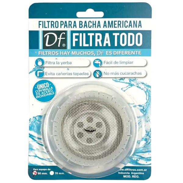 Filtro Para Bacha Americana 90mm