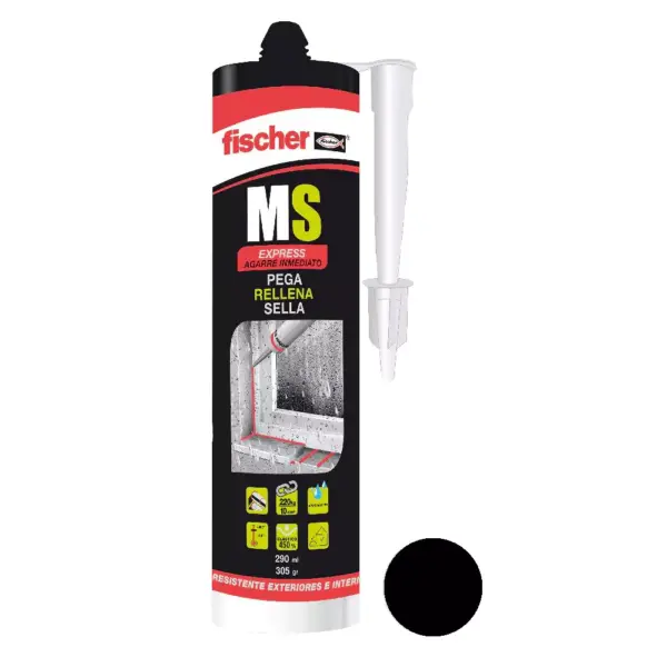 Sellador Adhesivo MS Express Negro 290ml