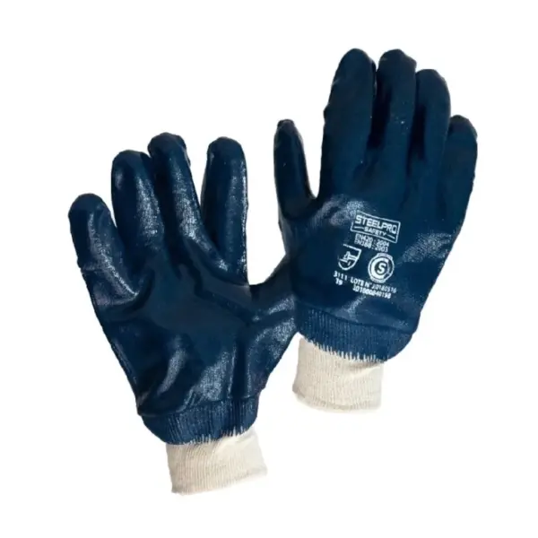 Guante Nitrilo Puño Lona Azul STEEL PRO