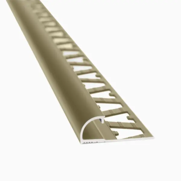 Guardacanto Bullnose Aluminio Olivo ATRIM 2.5Mts 5575B