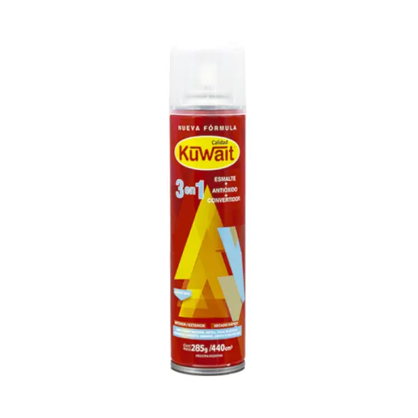 Pintura En Aerosol KUWAIT 440cc Blanco Brillante