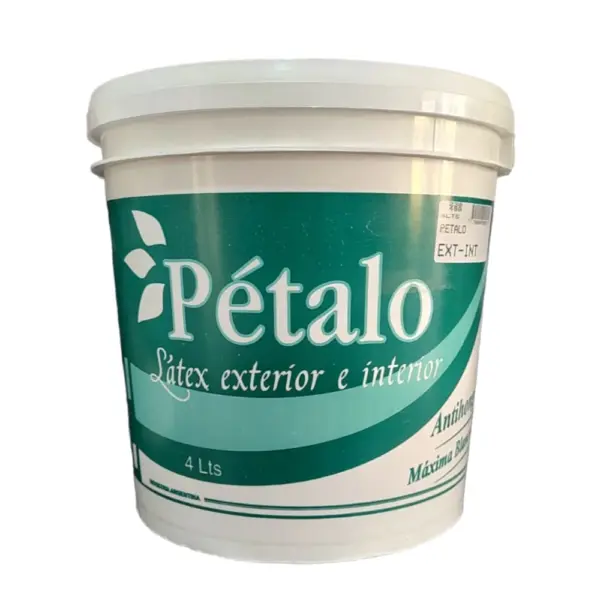 Latex Interior Exterior PETALO 4L Blanco