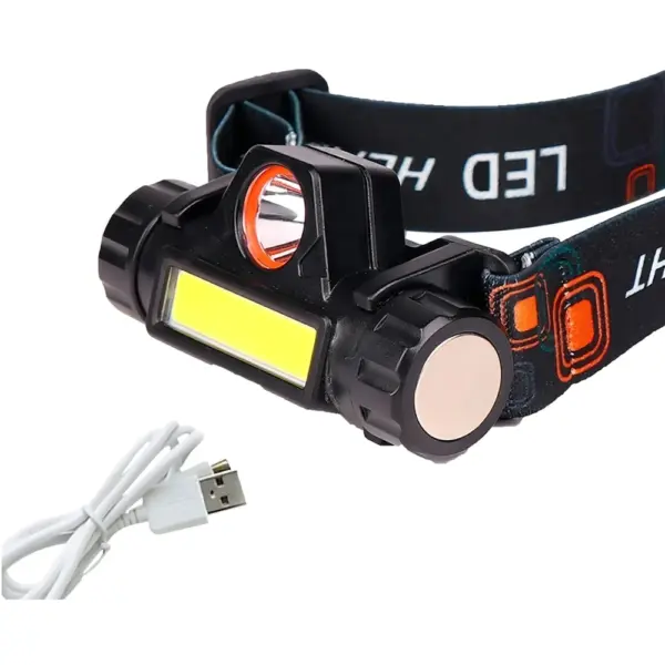 Linterna Minera 2 Modos Usb