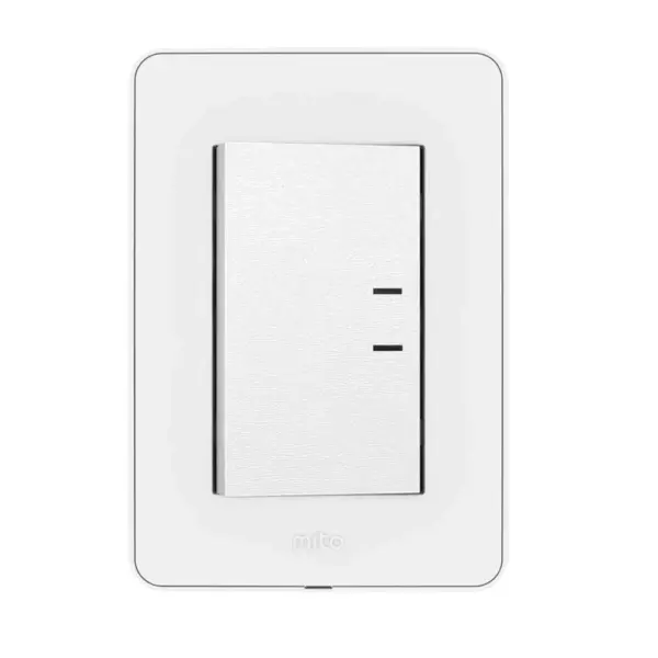 Llave Armada 1 Interruptor MITO Blanco