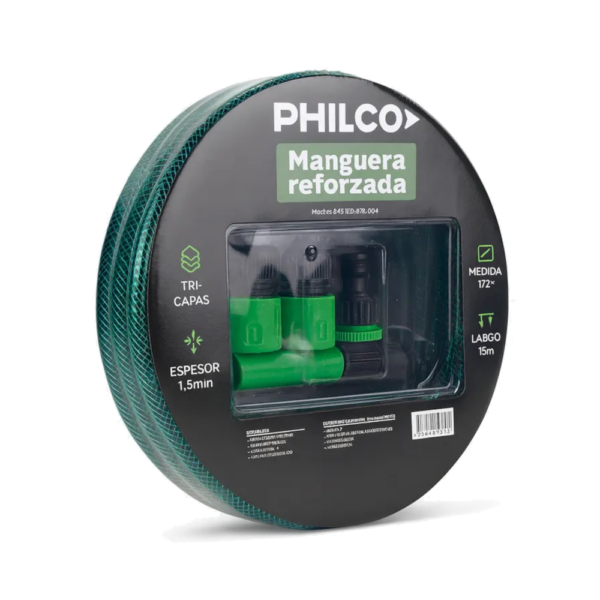 Manguera Trenzada Verde 1/2 15mts