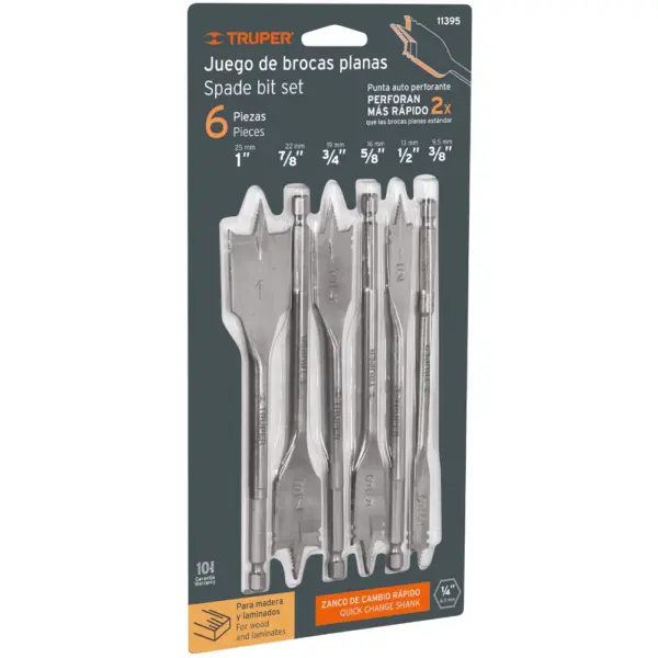 Juego Mechas Pala Paleta X6 TRUPER 11395