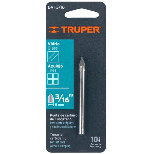 Mecha Para Vidrio 5mm Truper 11701