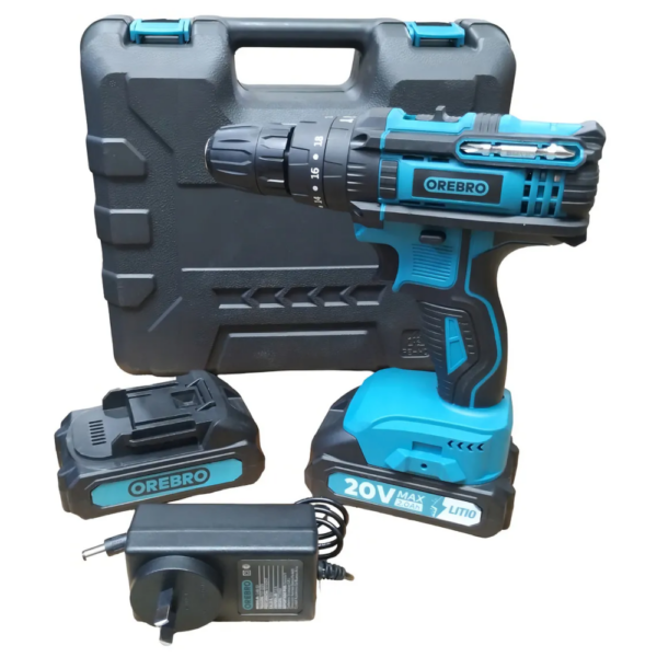 Taladro Percutor A Bateria Orebro Tab-20 2 Baterias