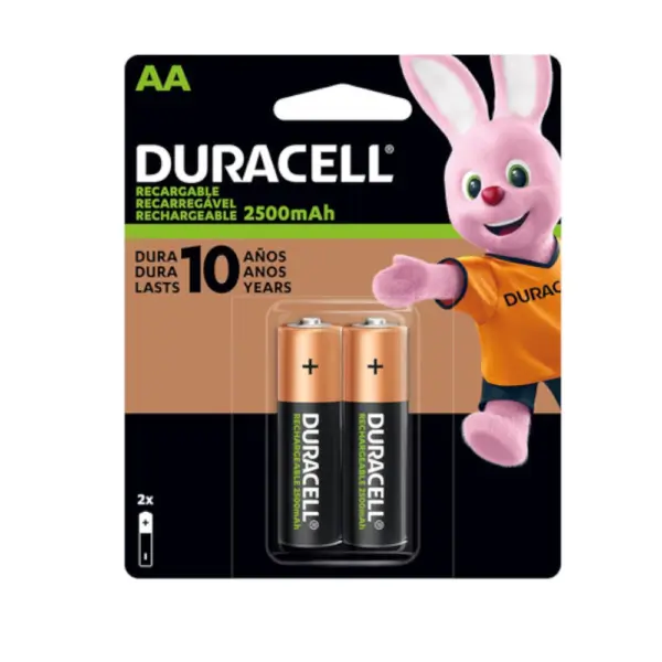 Pack De Pilas AA Recargables DURACELL X2